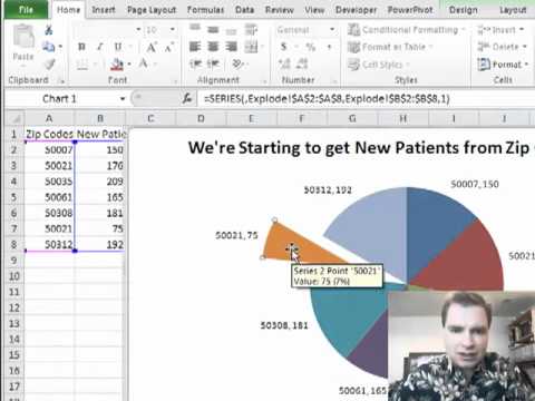 Exploded Pie Chart Excel 2013