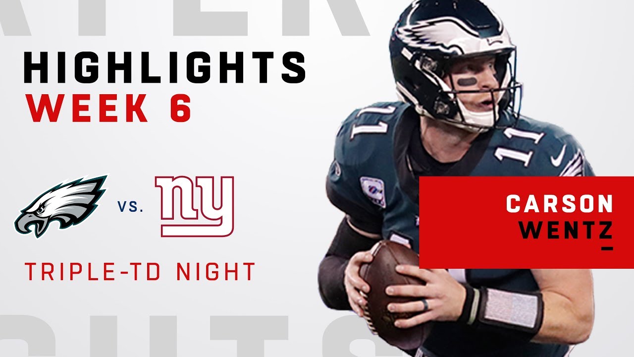 Carson Wentz Wins Big w/ 3 TDs vs. NYG!