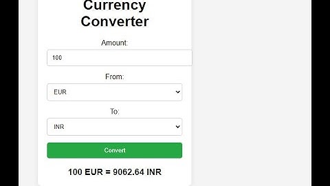 Build a Live Currency Converter with HTML, CSS, & JavaScript - Complete Guide & Source Code!