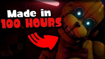The FNAF Fan Game Made in 100 HOURS (Trapped In The Pit)