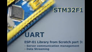 039 - STM32F1 USART ESP01 library from scratch part3: Server communication management & Data stream