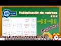 🤔 Multiplicación de matrices (2x2) | Comprobación en línea | Álgebra Lineal | ¡Ejemplo muy fácil!