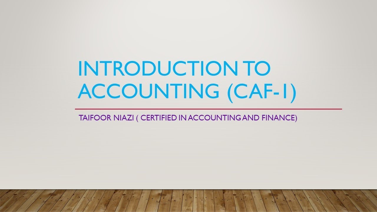 CAF-01, introduction to business (Lecture 2) - YouTube