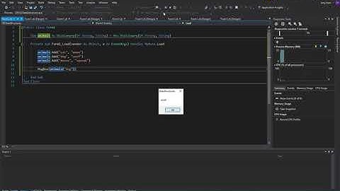 VB125 - VB.NET Abstract Data Types - Dictionary