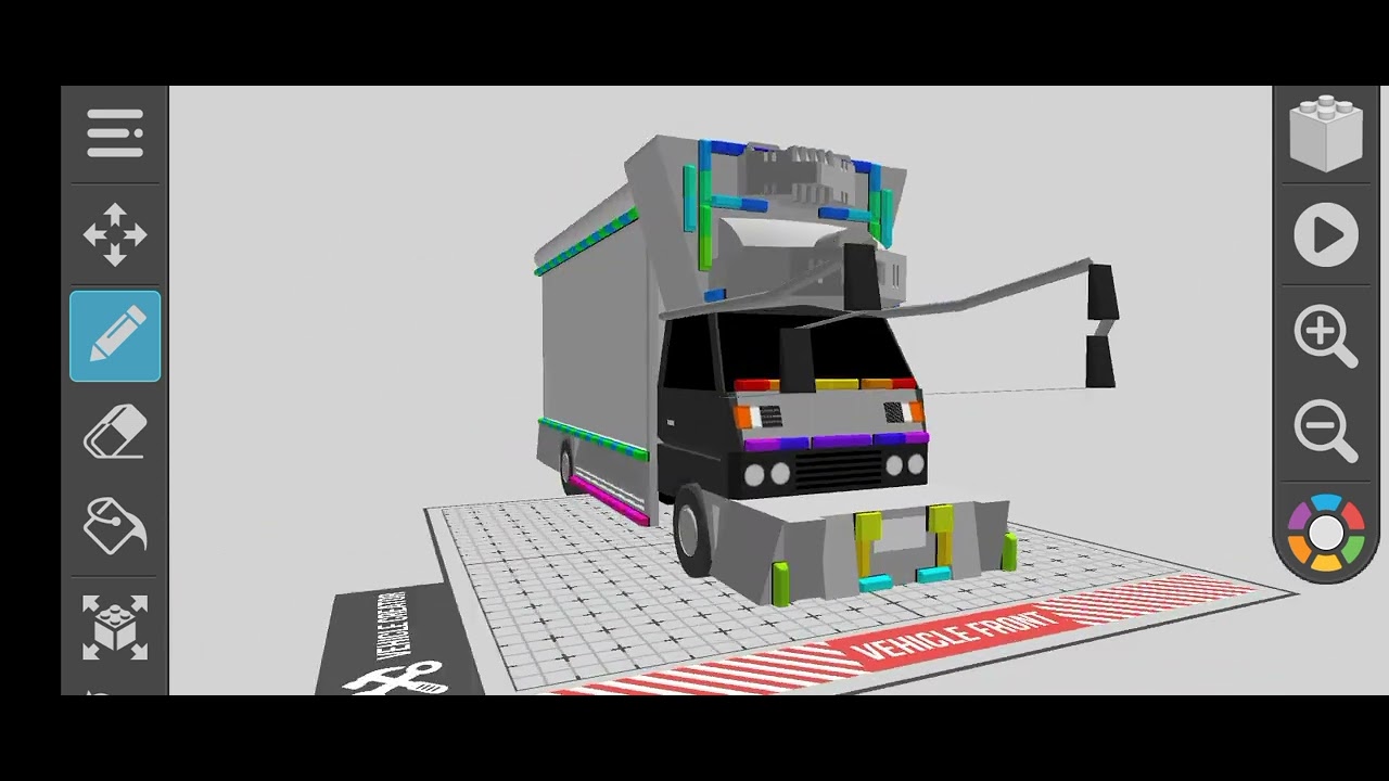 Draw Bricks Mitsubishi Canter Bakusou Dekotora Densetsu Gokoji Yime
