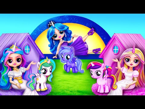 My Little Pony: Princess Cadance, Celestia and Luna Growing Up! 20 DIYs for LOL OMG
