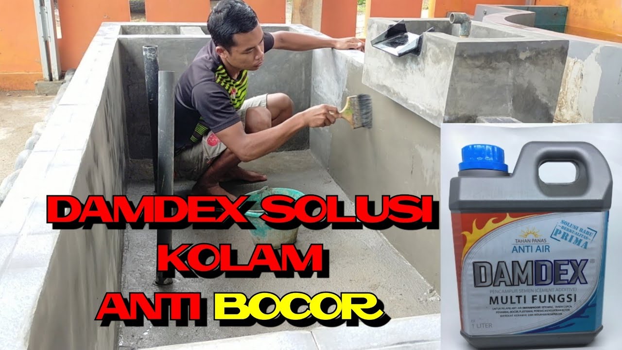 cara mencegah kebocoran pada kolam menggunakan DAMDEX