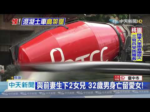20200816中天新聞　混凝土車摔落駕駛亡　母哭到癱軟