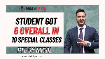 STUDENT GOT 6 OVERALL IN 10 SPECIAL CLASSES || PTE BY NIKHIL || #nikhilpte