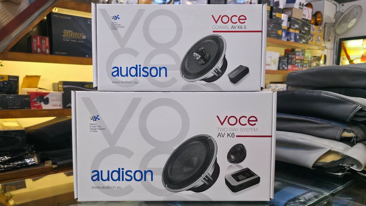 AUDISON VOCE AV K6 250W COMPONENTS & VOCE AV X6.5 200W COAXIAL CAR