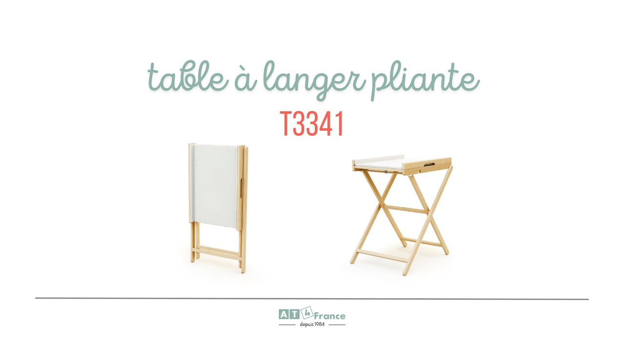 Table à Langer Pliante Avec Panier Rangement - Charge Max 25 Kg, Hauteur Réglable, Ceinture Sécurité (WOTAT) - 12