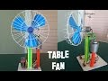 How to Make a Revolving Table Fan at Home - Best out of waste