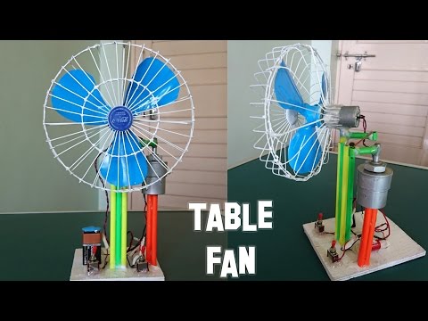 How To Make A Revolving Table Fan At Home - Best Out Of Waste