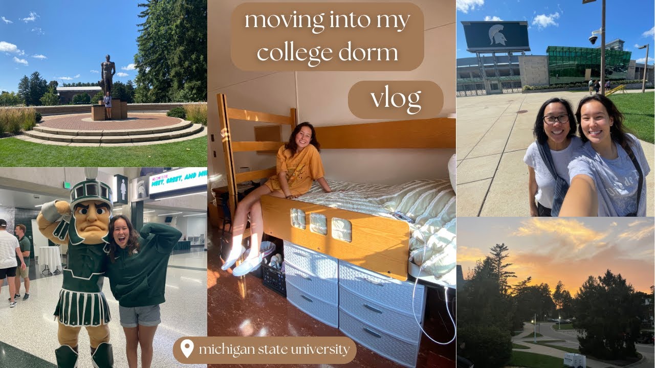 college move-in vlog! (freshman year at Michigan State University)