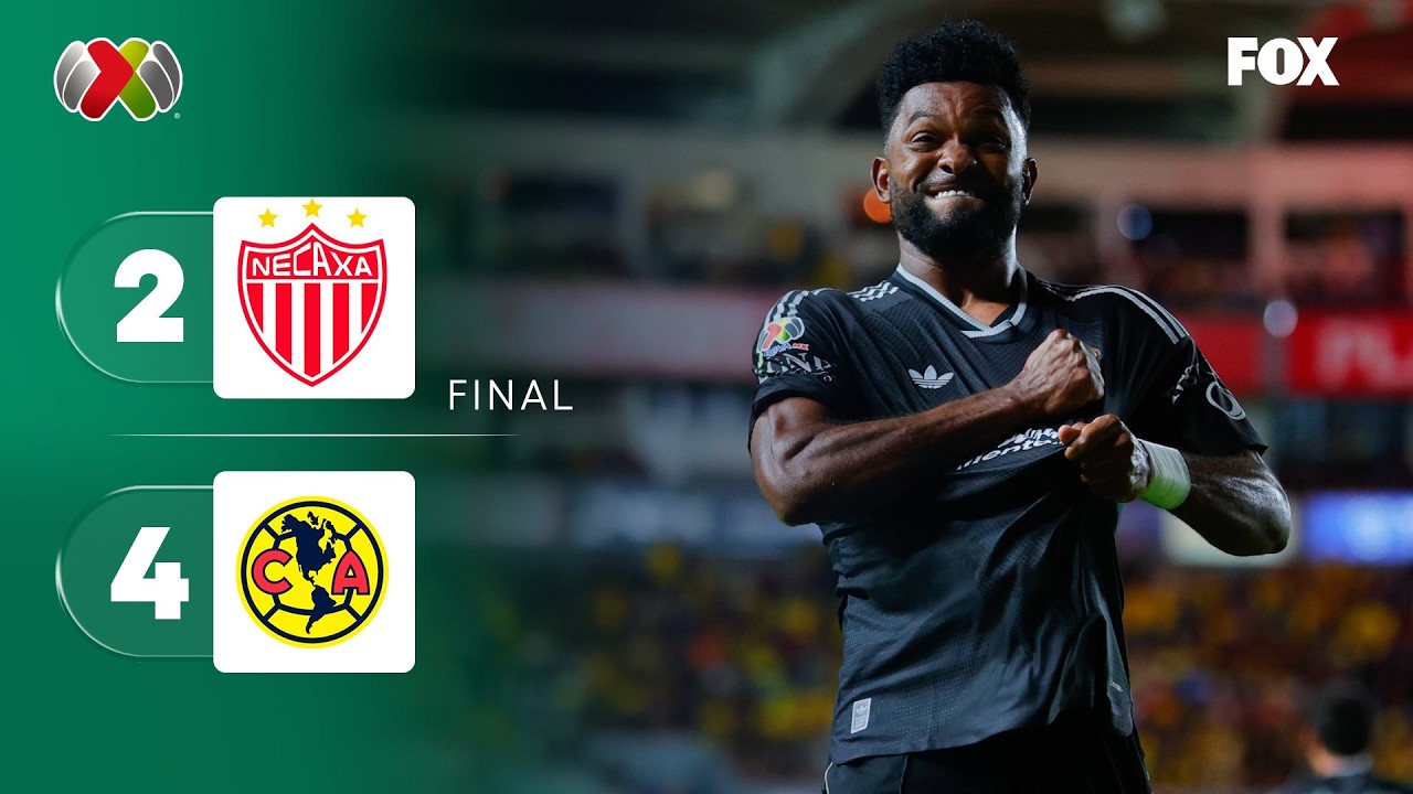 Necaxa 2-4 América | RESUMEN | Liga MX | Jornada 10 | Apertura 2026