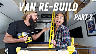 OUR NEW VAN LAYOUT REVEALED! | Framing Pt.2