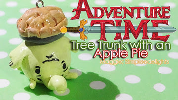 ❄Tree Trunk with an Apple Pie Polymer Clay Tutorial; Adventure Time
