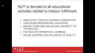 NJIT - Middle States: Standard 13: Related Educational Activities