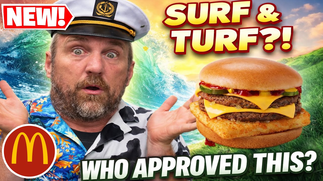 NEW McDonald’s Surf & Turf Burger Review - WHY? - YouTube
