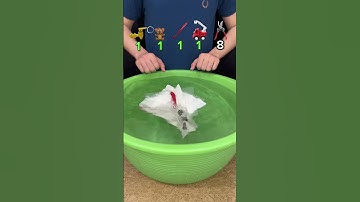 Try To Guess How Many Will It Float#asmr #experiment #satisfying
