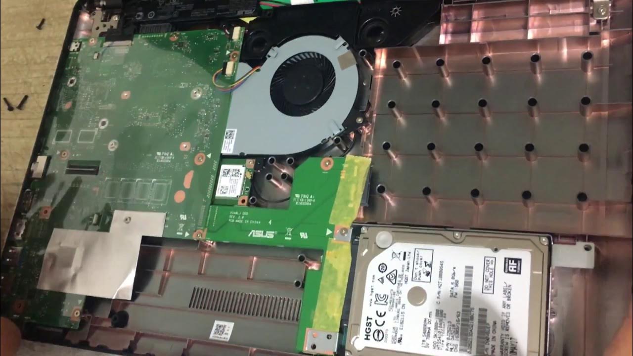 TO DISARM LAPTOP X540L CHANGE HARD DISK -