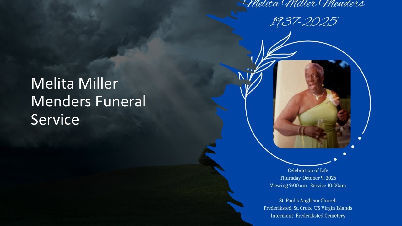 Melita Miller Menders Funeral Service - YouTube