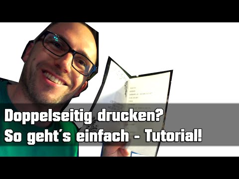 Video: Wie drucke ich auf beiden Seiten des Papierkanons?