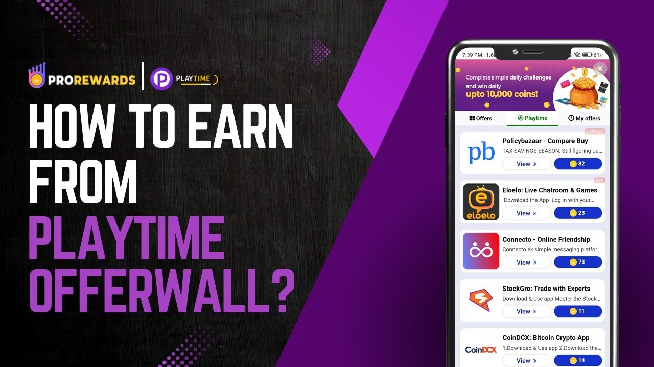 How to earn money from Playtime ads offerwall?