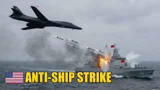 B-1B Lancer Sinks Chinese Type 055 Destroyer With LRASM Missiles