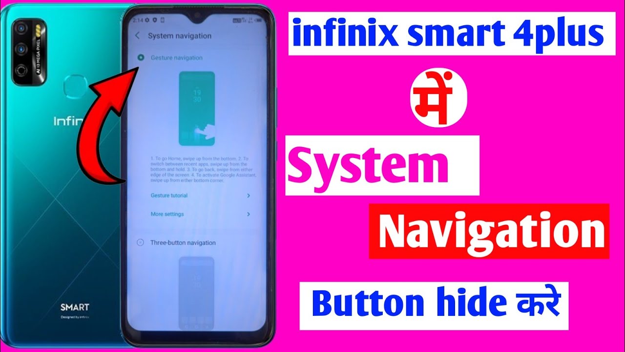 infinix mobile me system navigation bar change kaise kare || navigation button change setting