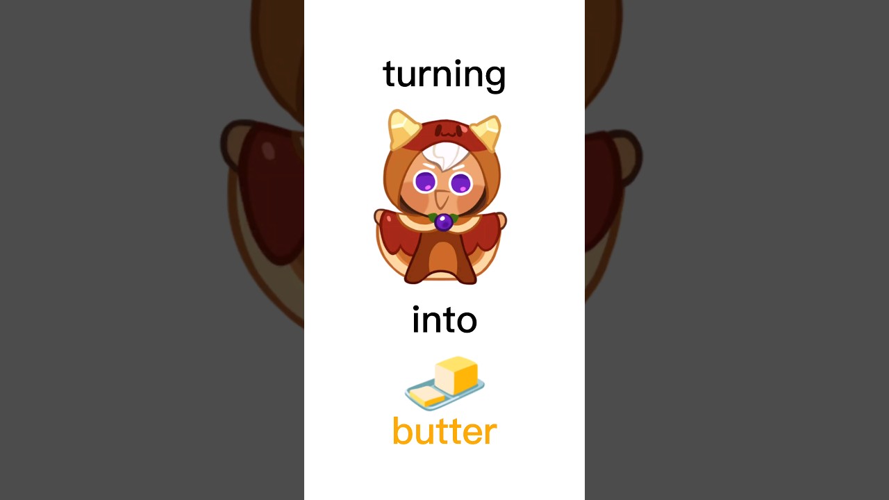 turning pancake cookie into butter 🧈 