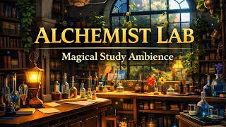 Wizard's Alchemy Lab🌿 Magical Study Ambience | Relaxing Fantasy Music for Focus, Reading &amp; Calm Mind