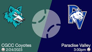 Chandler-Gilbert Coyotes vs Paradise Valley