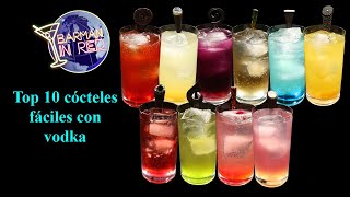 Top 10 cócteles fáciles con vodka