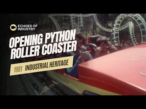 Opening of Python Roller Coaster (1981) | Efteling Theme Park | Echoes of Industry
