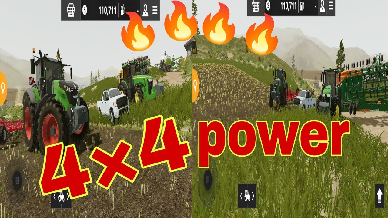 Farming simulator 20 me 4×4 tractor ki Full power || FS 20 🔥🔥🔥🔥