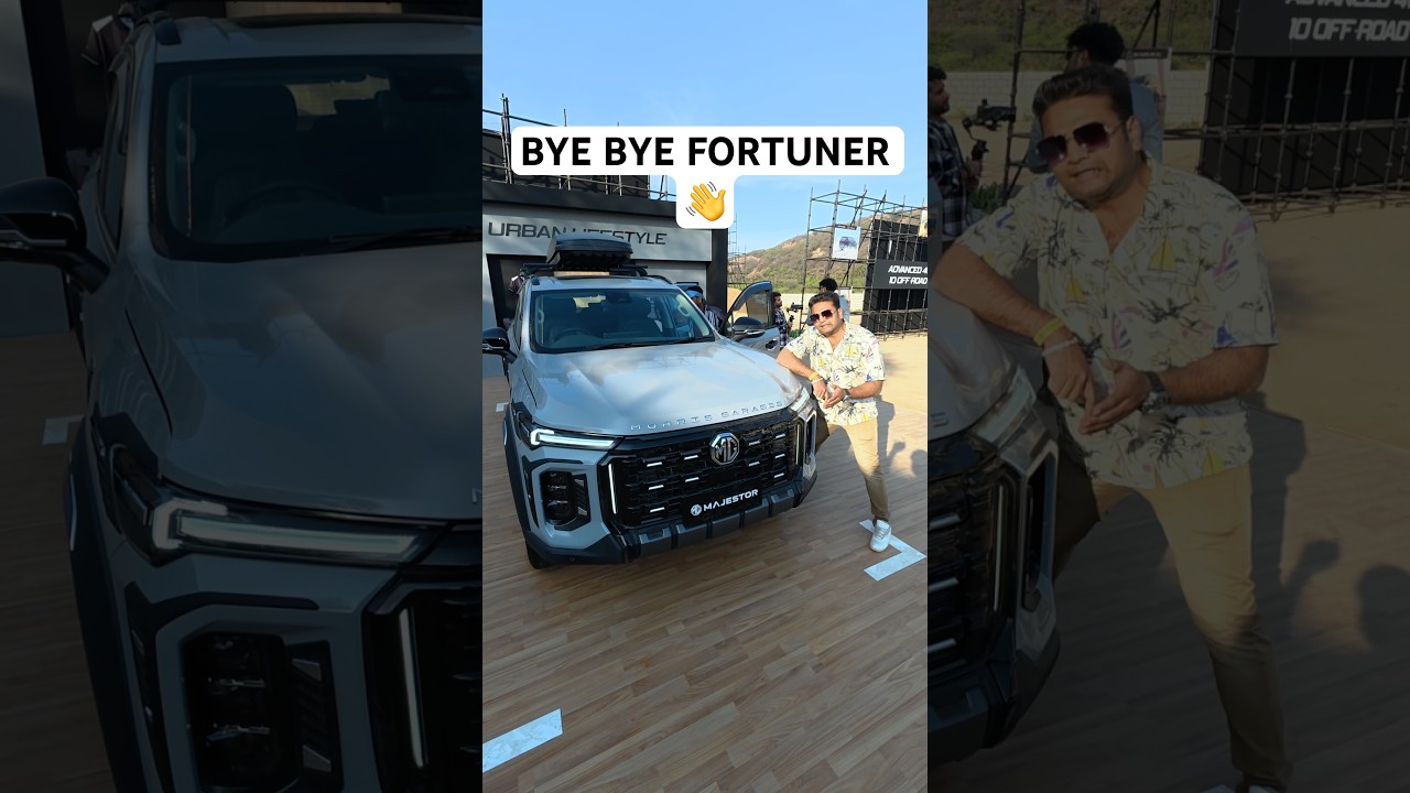 Fortuner is in TROUBLE! 😱 MG Majestor is finally here! #MGMajestor #FortunerRival #SUVIndia