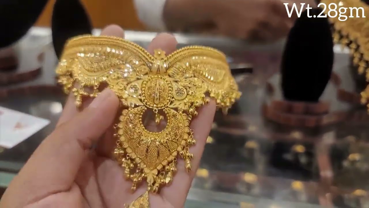 Latest Trending 22ct Gold Necklace lightweight jewelry New Designs #youtube #viral #skdesigned