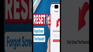 How To Reset iPhone Without Screen Time Passcode |Screen Time Passcode iPhone Reset #screentPasscode