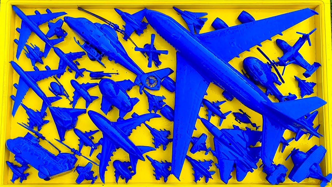 Pesawat Warna-Warni⁉️Pesawat Garuda, B1-Bomber, Helicopter Apache,RC Plane Shukoi SU27, F6F Hellc4t