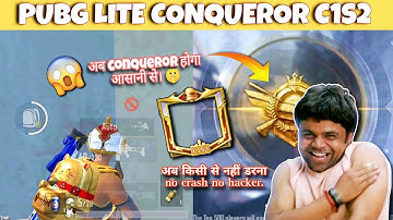 PUBG LITE SEASON C1S2 CONQUEROR. | PUBG LITE RANK PUSH TIPS AND TRICKS | C1S2 CONQUEROR PUBG LITE.