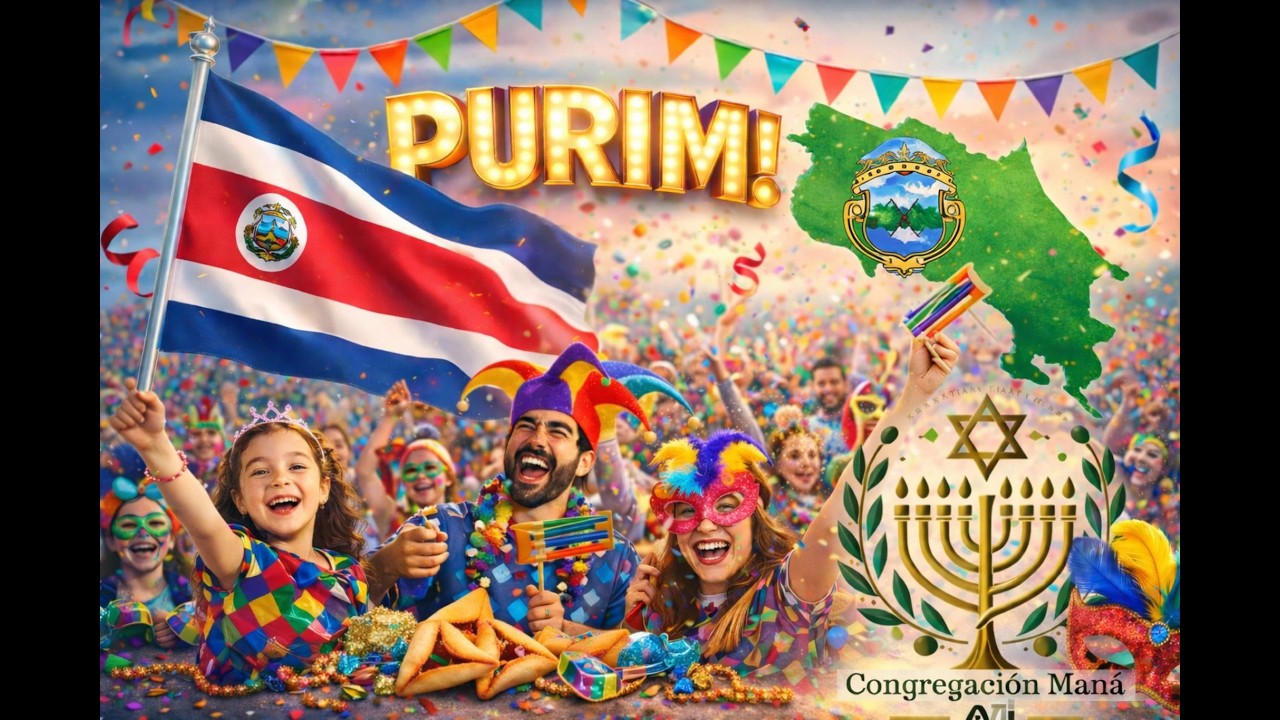 Fiesta de Purim 🎭 | Centro Restauración Maná | Celebración en Costa Rica 🇨🇷