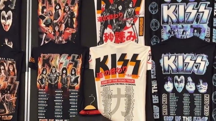 kiss end of the road tour t-shirt 2023 st. louis