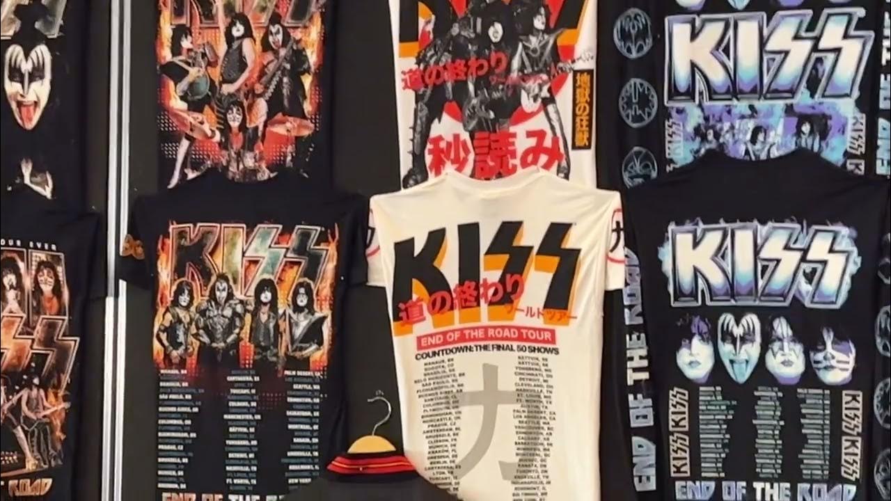 HOT!! Kiss Tour Dates 2023 End Of The Road Black S to 5XL T-Shirt Gift Fans