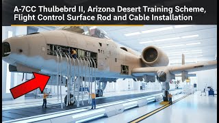 Inside Factory: A-10C Thunderbolt II Arizona Scheme Flight Control Rod & Cable Install