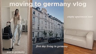 MOVE-IN VLOG: moving to germany, empty apartment tour, & building furniture