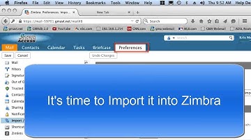 Importing Contacts into Zimbra from Macintosh Address book