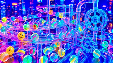 Marble Run Race ASMR Rollercoaster For Burnout Days | Just This Loop