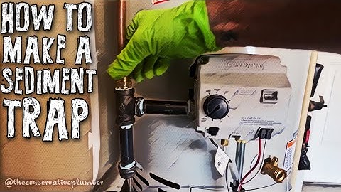 HOW TO make a SEDIMENT TRAP #plumber #plumbing #plumbinglife #waterheater #diy #howto #asmr