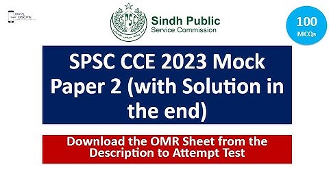 SPSC CCE 2023 Mock Paper 2 by @DigitalDiscite #spsc #cce2023